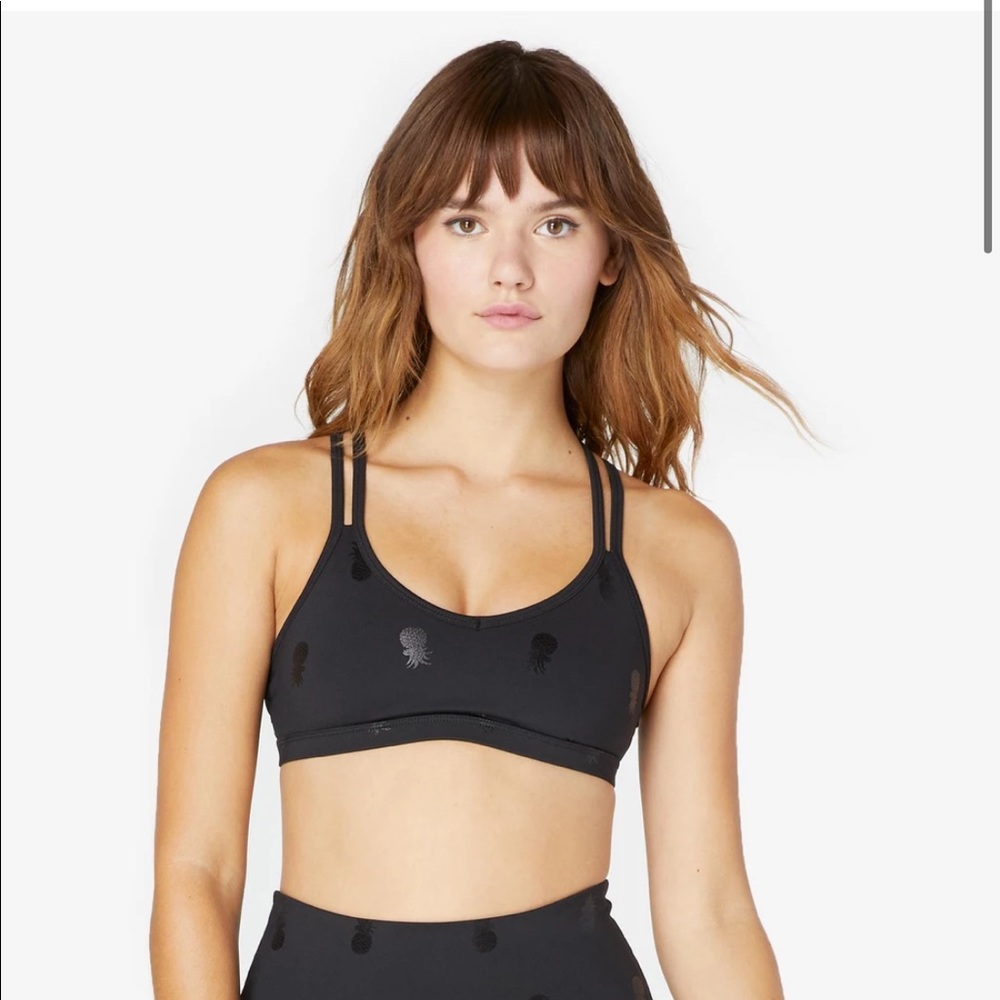 Beyond Yoga Pinapple Double Back Bra